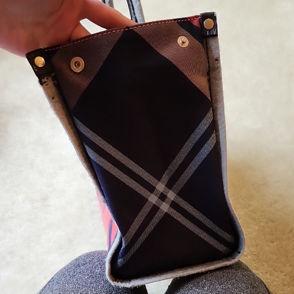 Vivienne Westwood Red and Gray Plaid Tote Bag - Picture 6 of 16